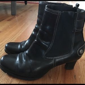 Cole Haan leather ankle boots with a 2 inch heel
